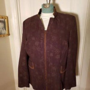 Counterparts brown suede trim Blazer 1x